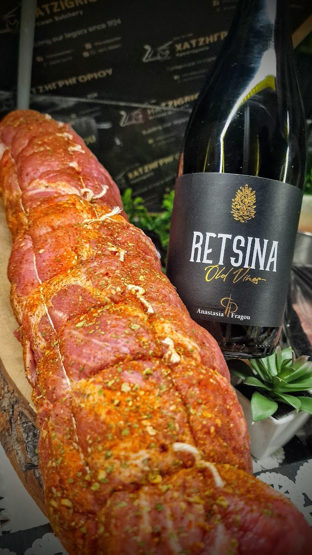 Μπαχαρωτός Ρολός με Retsina Old Vines
